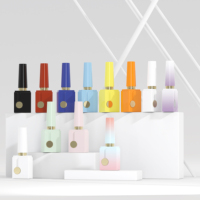 Flacon à ongles de luxe de 15 ml, conteneur vide pour gel, flacon cosmétique au toucher doux pour vernis à ongles UV, fournitures d'emballage