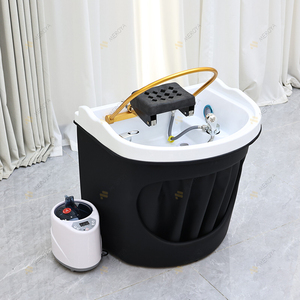 Modern Multifunction Barbershop Equipment <strong>Portable</strong> Head <strong>Shampoo</strong> Basin Luxury Removable Spa <strong>Sink</strong> No Plumbing with Steamer - Product Image 6