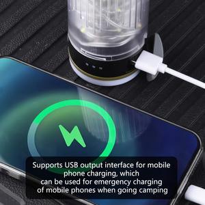 MultiFunctional <b>Outdoor</b> LED Camping <b>Light</b> Waterproof Atmosphere <b>Light</b> Rechargeable Storage <b>String</b> <b>Light</b> Tent Lamp - Product Image 6