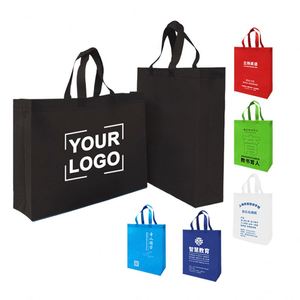 Xx574 Factory Direct Sale Eco-friendly Non-Woven Custom Logo Printed Reusable <b>Large</b> Capacity Fashion Shopping Bags - Product Image 1