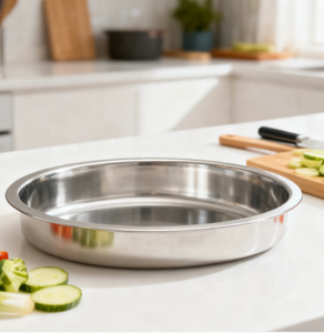 ถาดอาหารสแตนเลสทรงกลม - Product Image 3