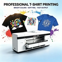Mesin Printer DTG Dual Workstation Baru dengan Sirkulasi Pigmen, Mesin Cetak Langsung Industri 6 Head Otomatis Penuh untuk Kaos dan Flex dalam Jumlah Besar
