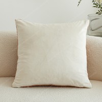 Housse de coussin de canapé marron à motif animalier style français, avec fermeture éclair dissimulée, broderie de luxe léger, pour dossier de canapé et oreiller, pour la maison