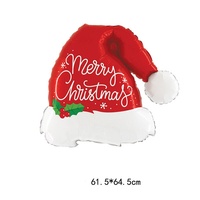 Ballons de Noël en aluminium en forme de chapeau de Père Noël, renne, casse-noisette, homme en pain d'épices pour décorations de Noël, de fêtes à domicile et de vitrines - Vente en gros