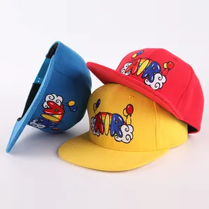 Cappelli Snapback di velluto a coste con Logo ricamato 3D personalizzato per bambini