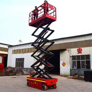 Mesin pengangkat gunting empat roda ponsel, kapasitas hidrolik konstruksi tugas berat maksimum tinggi - Product Image 2