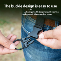 Sangle de transport portable pour bouteille d'eau avec clip pratique, idéale pour accrocher les bouteilles de boisson lors de vos excursions en camping et de randonnée