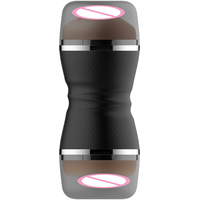 Masturbateur manuel 2 en 1 en ABS et TPE, vagin et bouche, jouets sexuels pour adultes pour hommes