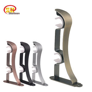 Nouveau support de <span class=keywords><strong>tringle</strong></span> à <span class=keywords><strong>rideau</strong></span> de couleur Vintage explosive support à <span class=keywords><strong>Double</strong></span> pôle prix épaissi support de fenêtre fixe - Product Image 4