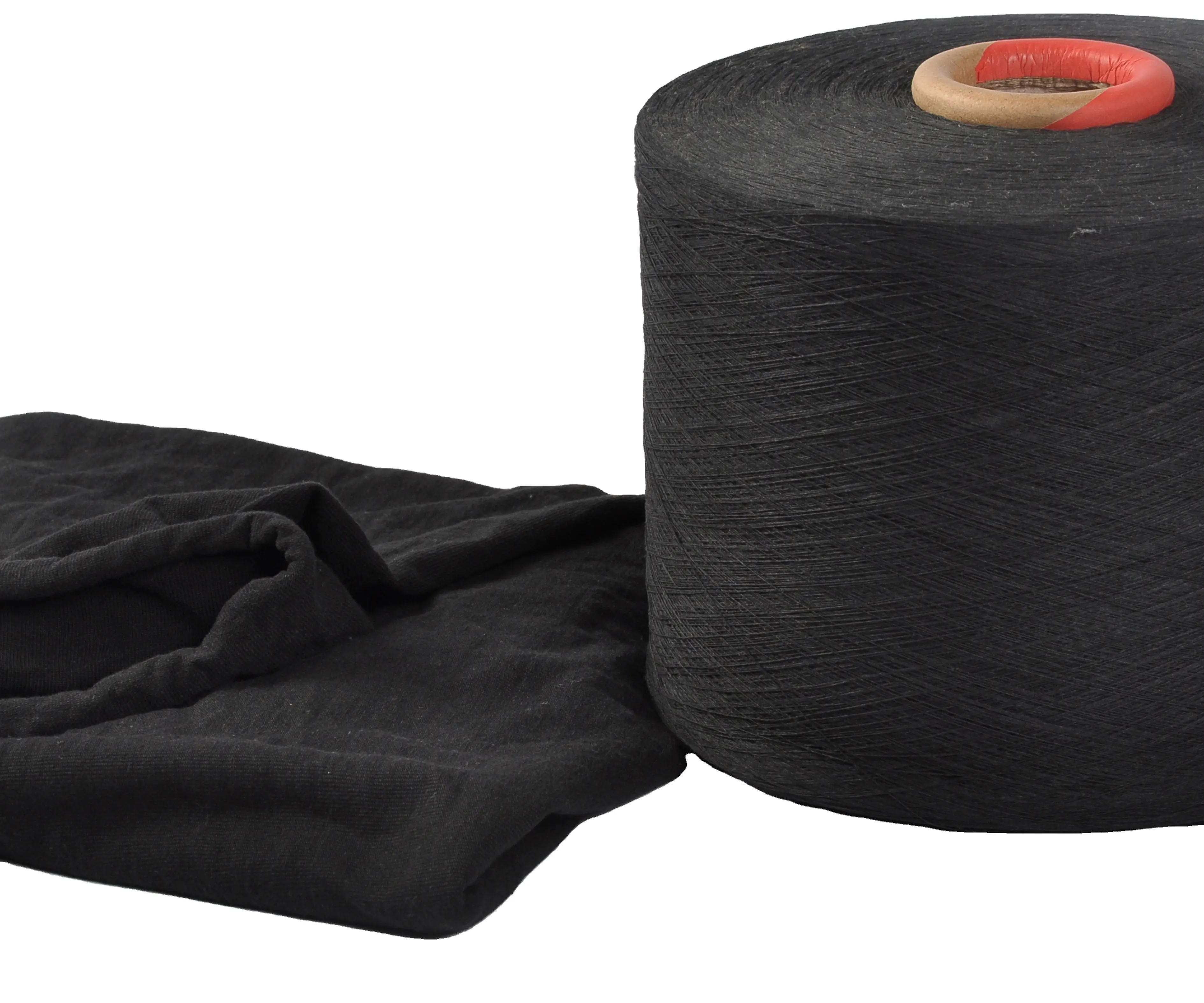 Vente en gros de fil recyclé mélangé pour le tricot circulaire fil de tissu à capuche uni