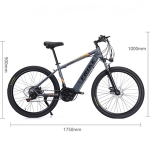 Bicicleta Eléctrica Todoterreno de Montaña de 26 Pulgadas con Frenos de Disco Dobles, Batería de Litio Oculta de 36V, Motor sin Escobillas de 21 Velocidades - Product Image 2