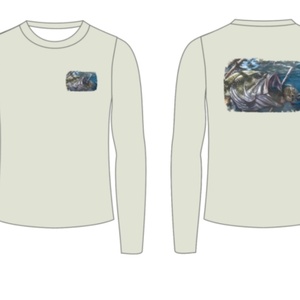 Chemises de pêche pour hommes, sweat-shirt à manches longues et col rond, protection UV, vêtements de pêche respirants pour l'extérieur - Product Image 4