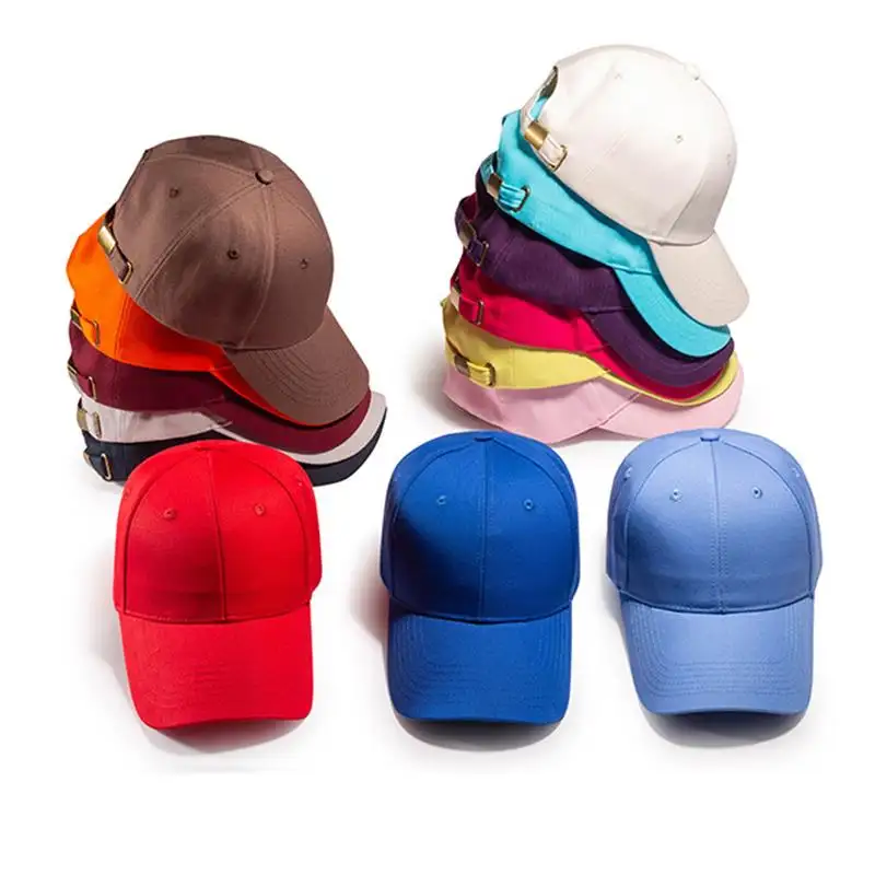 סיטונאי משלוח מהיר קלאסי מובנה פרימיום כותנה 6 פנל ריק גולף כובעי להתאים רגיל מותאם אישית גברים בייסבול ספורט כובעים