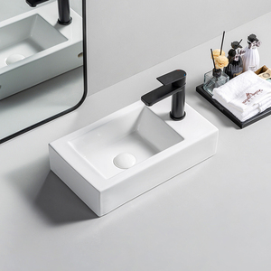 High Quality Rectangular Ceramic Bathroom Sinks Porcelain Washbasin Counter Top <strong>Washing</strong> Basin Sinks - Product Image 1