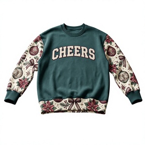 <b>Women's</b> Winter Athletics Letter Print Crew Neck <b>Sweatshirt</b> Cotton Long Sleeve <b>Christmas</b> Reindeer Pattern Top - Product Image 6