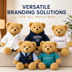 Ours en peluche classique de Noël personnalisé avec logo promotionnel, fabricant professionnel d'animaux en peluche - Product Image 2