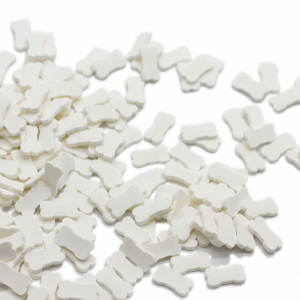Tranche de pâte polymère en forme d'os de <span class=keywords><strong>chien</strong></span> blanc de 8 mm, non comestible - Product Image 6