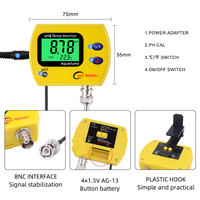 Nouveau pH-mètre durable, analyseur d'acidimètre avec rétroéclairage PH-991, résolution 0,01, testeur de pH pour aquarium, piscine, eau