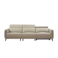 Canapé de cinéma maison électrique en cuir de grande taille avec fauteuil inclinable