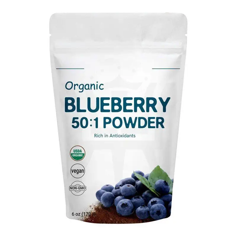 Blueberry Hữu Cơ 50:1 Bột Giàu Chất Chống Oxy Hóa & Vitamin Tươi Sống Hàng Ngày OEM/ODM Để Thúc Đẩy Chu Kỳ Đường Ruột