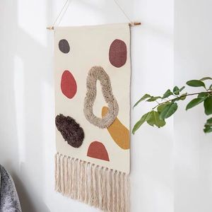 Bohème <span class=keywords><strong>Vintage</strong></span> esthétique macramé coton gland à la main tenture murale <span class=keywords><strong>tapisserie</strong></span> pour la maison salon Boho décor Art décoration - Product Image 3