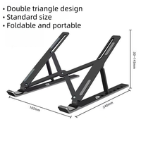 Support portable pliable en plastique pour tablette PC X604-1 avec hauteur réglable pour bureau d'ordinateur, compatible avec iPad