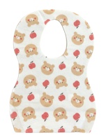 Bavoir jetable pour bébé à motif de dessin animé, avec conception anti-déversement pour l'apprentissage de la propreté, respirant et taille personnalisable