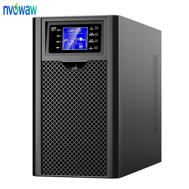LCD Double Conversion 1kva-10kva Single Phase Pure Sine Wave Online High Frequency Uninterruptible Power Supply UPS