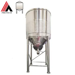 Tanque de fermentación superior abierto personalizado Pretank tanque de agua de acero inoxidable para tanques de refrigeración de fermentación de vino Venta caliente