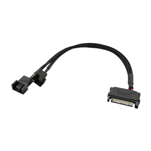 Cable de conexión SATA HUB de 15 pines a 2 puertos, 3 o 4 pines, ventilador de CPU, funda de ordenador, conector adaptador de ventilador de <span class=keywords><strong>PC</strong></span>, 30cm - Product Image 4