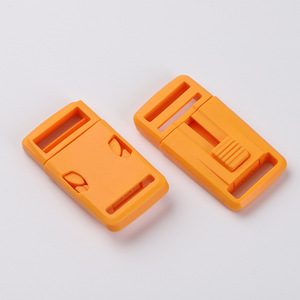 Orange Plastic Snap Buckles 25mm Rectangle <b>Webbing</b> Connectors For Bags Clothing Accessories - Product Image 1