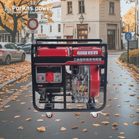 Kleiner 220V 380V 6,5kW 15kVA 15kW Tragbarer Offener 3-Phasen Marine-Dieselmotor-Stromgenerator mit ATS für Camping