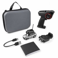 Kit de voiture télécommandée Hobbi Grade RC avec caméra 1:64, voiture télécommandée avec caméra WiFi 720P, voiture jouet avec étui de rangement pour enfants, cadeau pour garçons