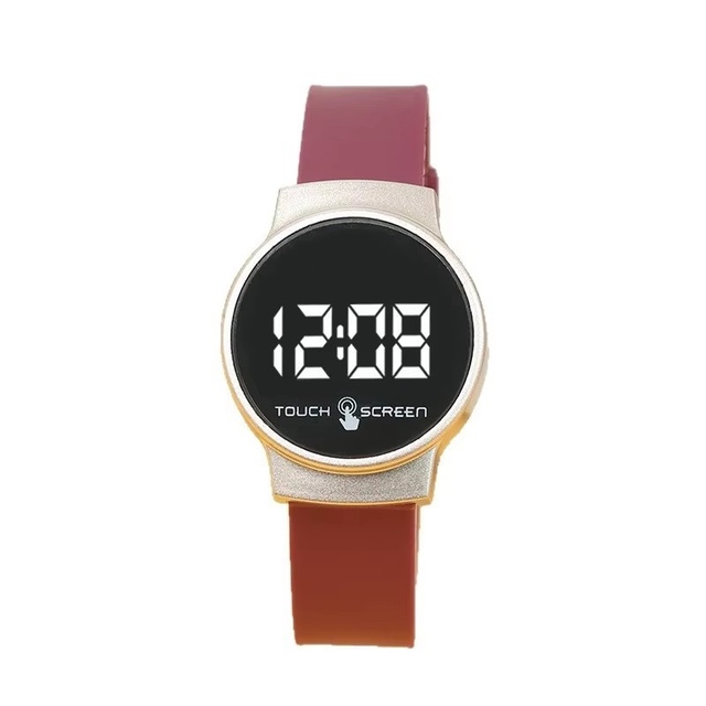 New LED Electronic Touch Screen Colorful Watch Fashion Couple's Outdoor Watch School Students Unisex Women Men Kids