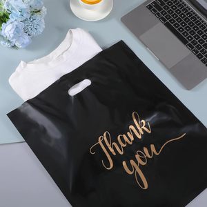 ถุงขอบคุณคุณภาพสูง รีไซเคิลได้ เป็นมิตรกับสิ่งแวดล้อม สำหรับธุรกิจขนาดเล็ก พิมพ์กราเวียร์ตามสั่ง สีและขนาดตามต้องการ ใช้ในซูเปอร์มาร์เก็ต - Product Image 4