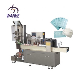 Wanhe High Speed Servo Driven Automatic Punching labeling wet tissue/Wet napkin/wet wipes packing machine