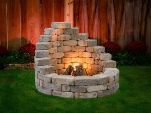 <span class=keywords><strong>Pierre</strong></span> <span class=keywords><strong>de</strong></span> <span class=keywords><strong>lave</strong></span> en basalte naturel Fire Pit poli pour jardin extérieur Yard - Product Image 5