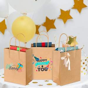 Sacs cadeaux en papier avec papier de soie et poignées, sacs de fête en gros pour anniversaires, mariages et fêtes - Product Image 2