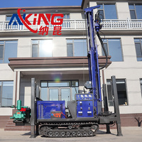 Rig de forage de puits d'eau hydraulique à roues de 200 m pour forage profond, machine rotative pour roche