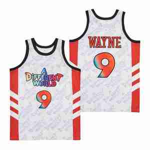 Jersey Basket Bordir Jahitan Sublimasi Ukuran US Street Vintage CASH MONEY RECORDS WORLD WYANE Pria Bernapas Nyaman - Product Image 6