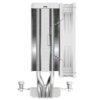 Refroidisseur de processeur Thermalright AX120 R DIGITAL WHITE ARGB, hauteur 151 mm, 4 caloducs, affichage de la température en temps réel, blanc