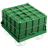 Cage de bloc de mousse de fleur carrée la plus vendue avec ventouse pour la décoration de mariage d'arrangements floraux de fleuriste