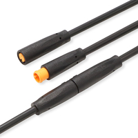 ODM OEM M8 3Pin IP68 vélo électrique Scooter E Bike câble de Signal d'alimentation étanche mâle femelle 2 broches connecteur cc cuivre M12 LED