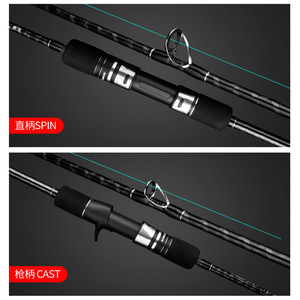 Canne à pêche en mer robuste pour jigging lent, modèle One Half MH Tuning, en carbone creux, pour bateau, longueur pliée 132 cm, pour poisson-chat - Product Image 6