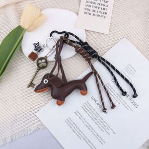 Promotion : Adorable pendentif en cuir PU pour sac, porte-clés de voiture, boucle décorative, accessoires de luxe légers en corde, motif Teckel - Product Image 2