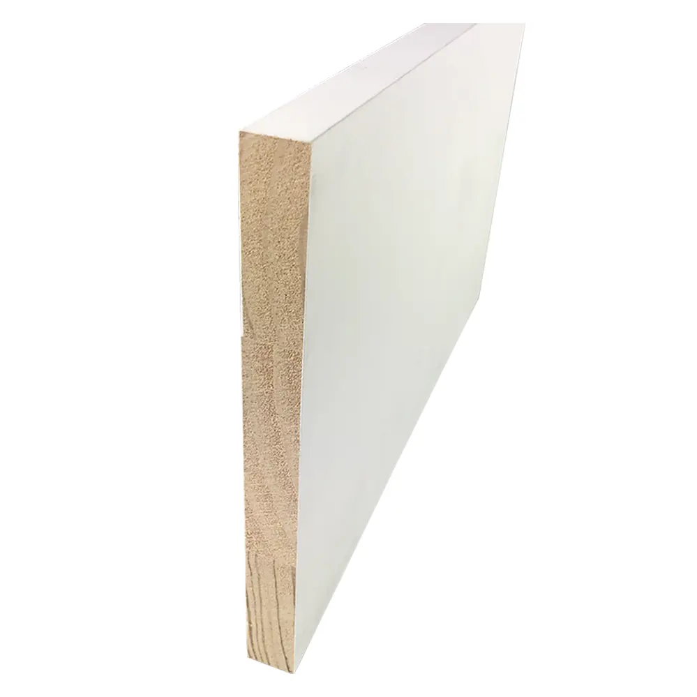 Versatile White Gesso Primed Wood Mouldings or S4S Trim Board with Diversified Usages for Doors or Windows