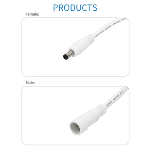 Cable de cobre de fuente de alimentación de CC de 18AWG 5,5*2,1mm 5,5*2,5mm Cable de extensión de CC con interruptor - Product Image 5