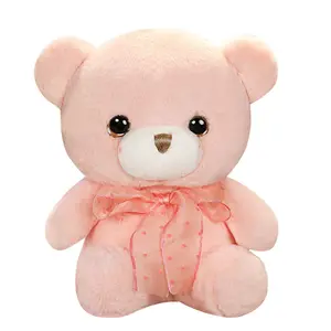 Songshan Đồ Chơi Bán Buôn Peluches Thú Nhồi Bông Đồ Chơi Động Vật Ngày Valentine Món Quà Nhồi Dễ Thương Mũm Mĩm Sang Trọng Gấu Bông Với Ribbon Bow