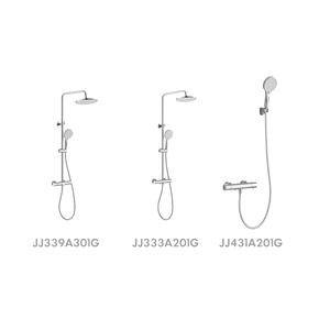 Ensemble de mitigeur de douche en laiton DongPeng 59A à touches de piano avec étagère en verre trempé et affichage numérique intelligent pour la rénovation de salle de bain d'hôtel moderne - Product Image 3