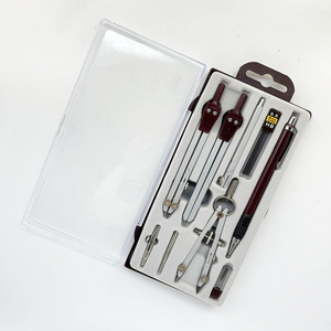 Nhà Máy Tùy Chỉnh Bán Buôn Trường Văn Phòng Phẩm Vẽ Vòng Tròn Nhựa Toán Học La Bàn Đặt Sinh Viên Đa Chức Năng La Bàn Kim Loại - Product Image 4